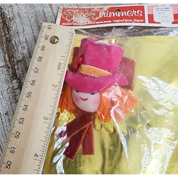 Vintage NOS Holt Howard Angel Christmas Ornament Top Hat Japan City of Paris HTF - Picture 6 of 6